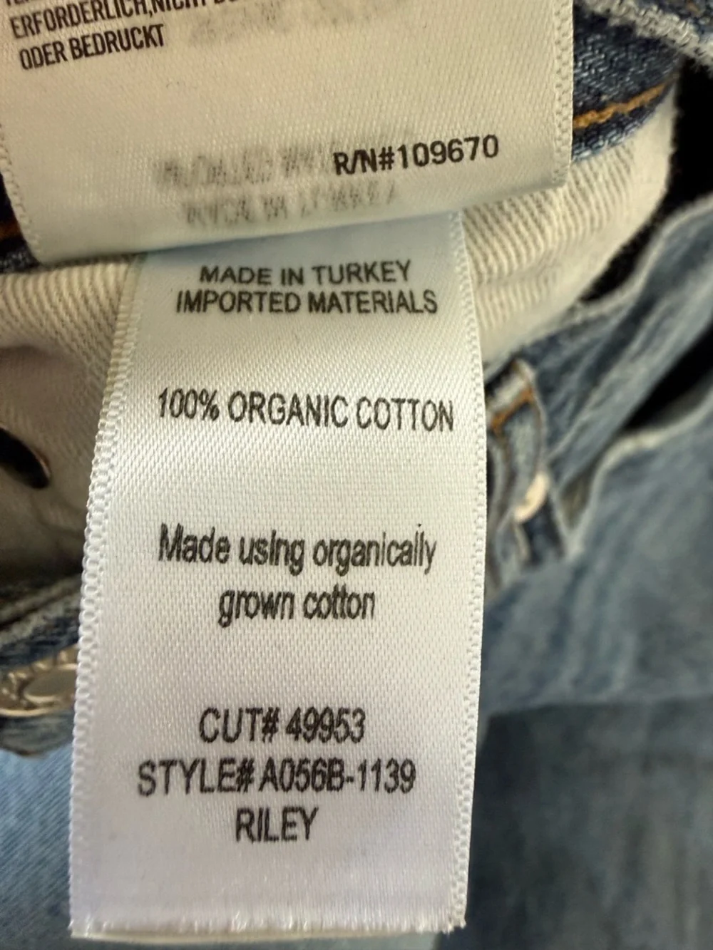 Agolde Women's Straight-Leg Washed Blue Jeans - Picture 6 of 7